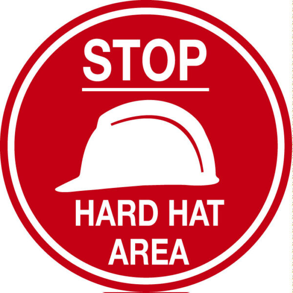 floor-sign-hard-hat Stop hard hat area - floor sticker Copy