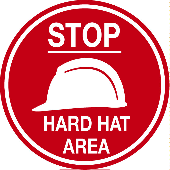 floor-sign-hard-hat Stop hard hat area - floor sticker Copy