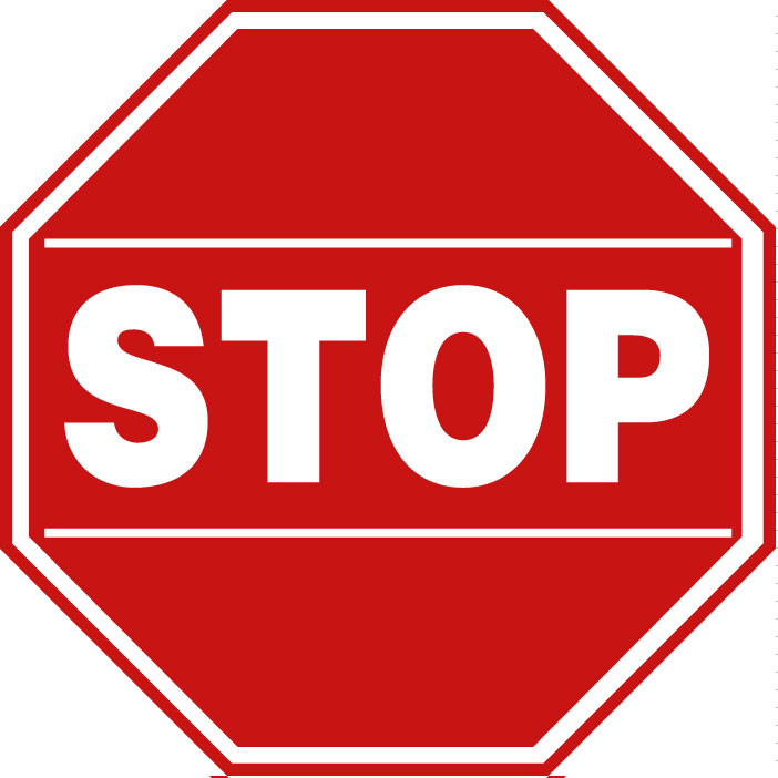 floor-sign-stop Stop - floor sticker